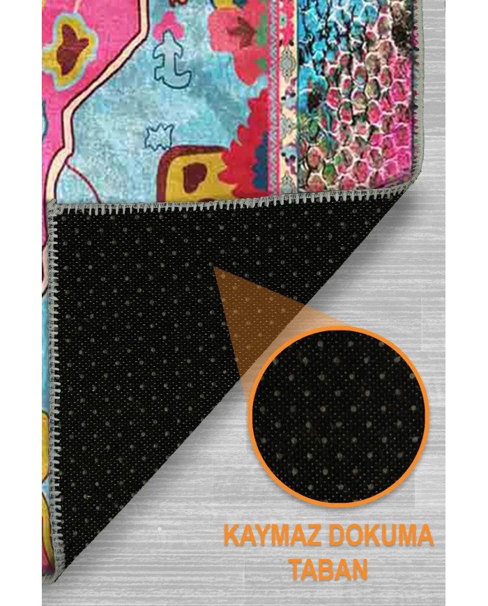 Podmir Şönil Doğal Pamuk Tabanlı Salon Halısı Kaymaz Antibakteriyel Yıkanabilir Çevre Dostu