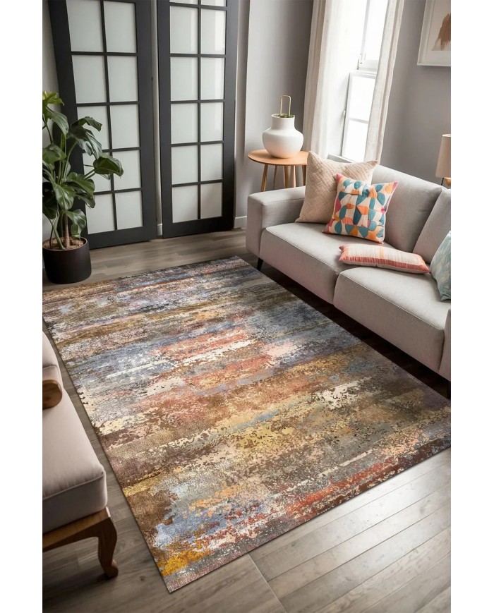 Lola Şönil Doğal Pamuk Tabanlı Salon Halısı Kaymaz Antibakteriyel Yıkanabilir Çevre Dostu