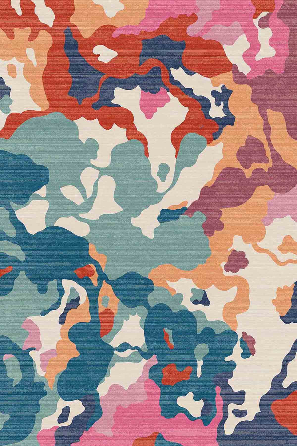 Lisa Modern Kadife Yıkanabilir Kaymaz Pamuk Tabanlı Antibakteriyel Salon Halısı