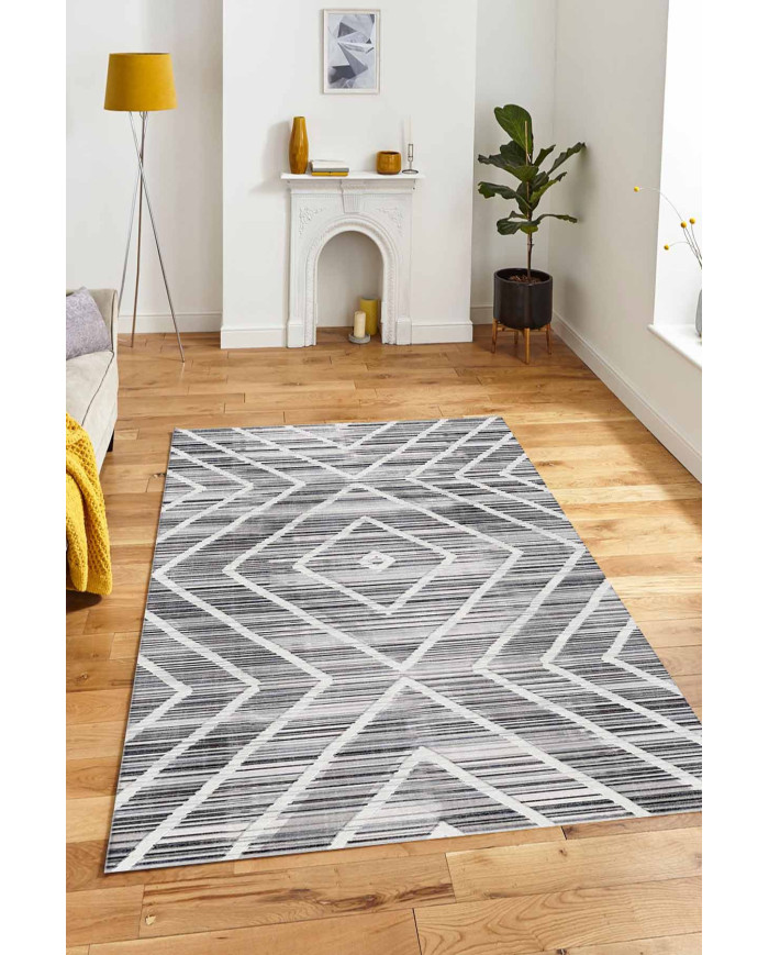 Geilo Pamuk Tabanlı Yıkanabilen Kaydırmaz Antibakteriyel Şönil Salon Halısı