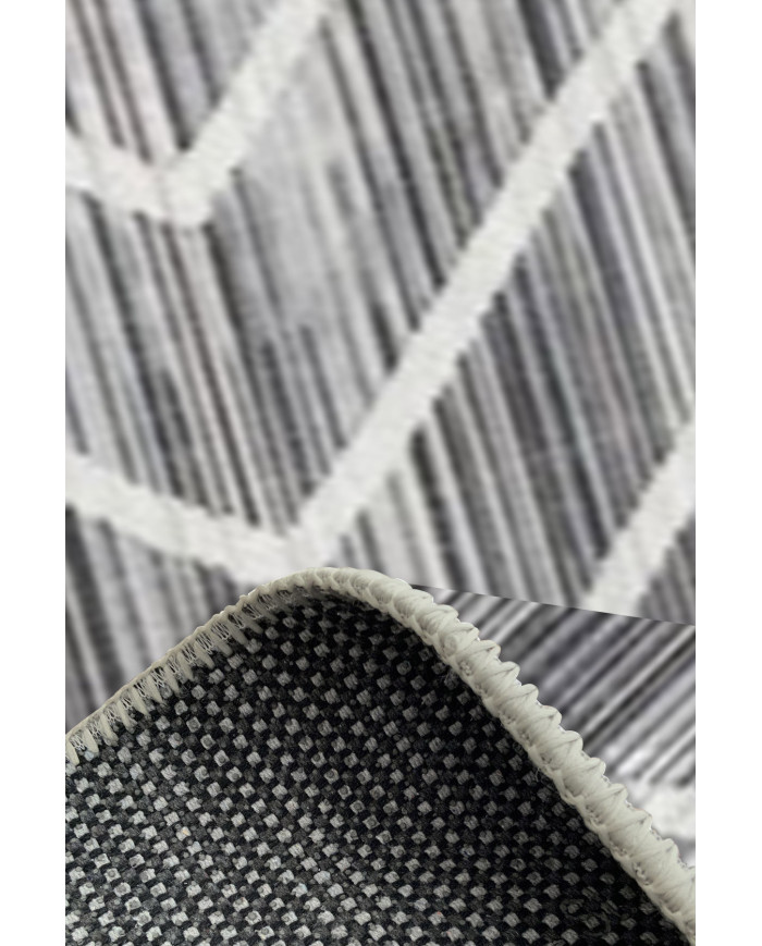 Geilo Pamuk Tabanlı Yıkanabilen Kaydırmaz Antibakteriyel Şönil Salon Halısı