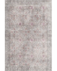 Atelya Pink Pamuk Tabanlı Yıkanabilen Kaydırmaz Antibakteriyel Şönil Salon Halısı