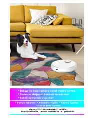 Duena Modern Kadife Pamuk Taban Kaymaz Yıkanabilen Antibakteriyel Salon Halısı