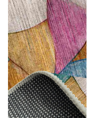 Duena Modern Kadife Pamuk Taban Kaymaz Yıkanabilen Antibakteriyel Salon Halısı