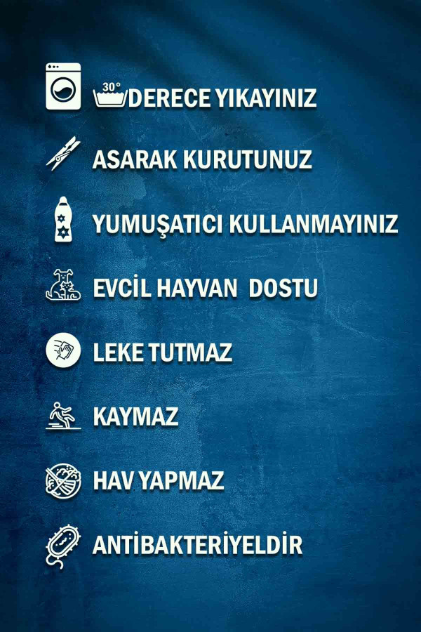 Anelia Patchwork Kadife Pamuk Tabanlı Yıkanabilen Kaymaz Antibakteriyel Salon Halısı