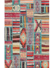 Brandi Kadife Modern Desenli Pamuk Taban Yıkanabilen Antibakteriyel Salon Halısı