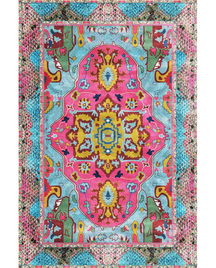 Podmir Kadife Pamuk Tabanlı Yıkanabilen Kaydırmaz Antibakteriyel Salon Halısı