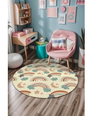 Baby Kadife Antibakteriyel Yıkanabilir Kaymaz Pamuk Tabanlı Çocuk Halısı