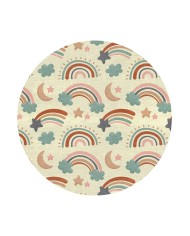 Baby Kadife Antibakteriyel Yıkanabilir Kaymaz Pamuk Tabanlı Çocuk Halısı