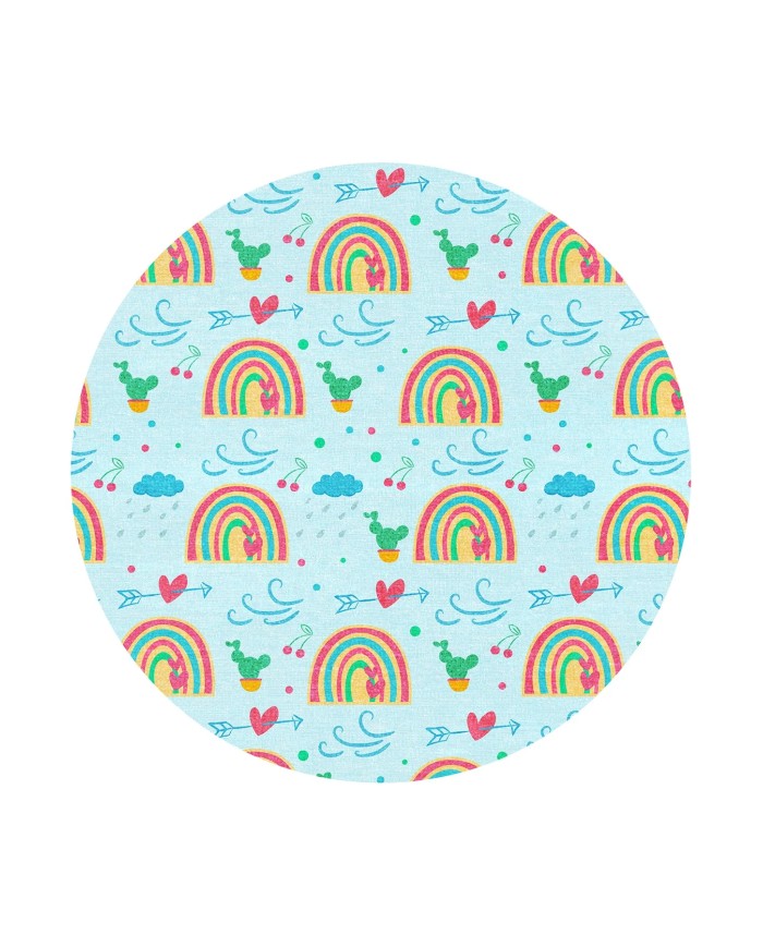 Leshan Kadife Antibakteriyel Yıkanabilir Kaymaz Pamuk Tabanlı Çocuk Halısı