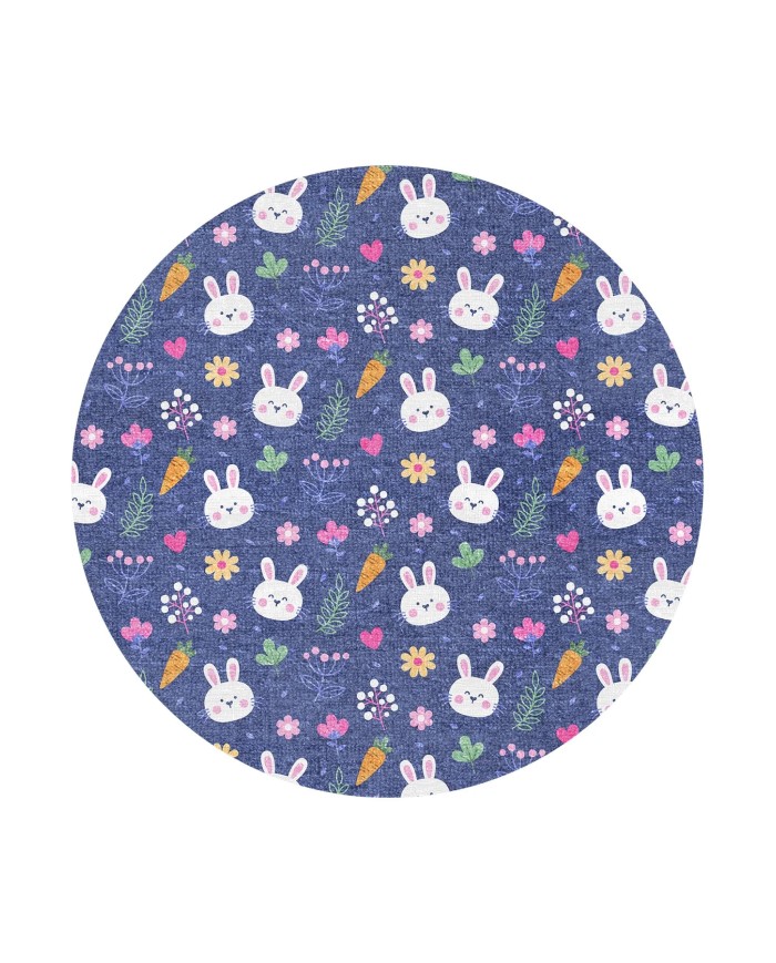 Madrid Kadife Antibakteriyel Yıkanabilir Kaymaz Pamuk Tabanlı Çocuk Halısı