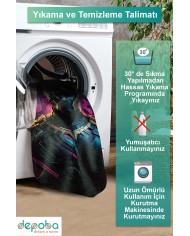 Bater Oyuncu Odası Halısı Kadife Kaymaz Pamuk Tabanlı Yıkanabilir Antibakteriyel Gamer