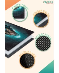 Astic Oyuncu Odası Halısı Kadife Kaymaz Pamuk Tabanlı Yıkanabilir Antibakteriyel Gamer