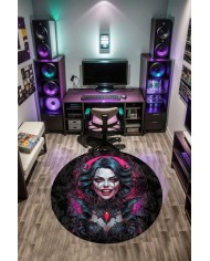 Blacke Oyuncu Odası Halısı Kadife Kaymaz Pamuk Tabanlı Yıkanabilir Antibakteriyel Gamer