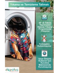 Bron Oyuncu Odası Halısı Kadife Kaymaz Pamuk Tabanlı Yıkanabilir Antibakteriyel Gamer