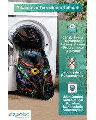 Cater Oyuncu Odası Halısı Kadife Kaymaz Pamuk Tabanlı Yıkanabilir Antibakteriyel Gamer