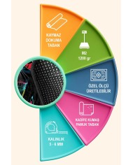 Cater Oyuncu Odası Halısı Kadife Kaymaz Pamuk Tabanlı Yıkanabilir Antibakteriyel Gamer