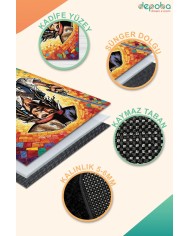 Colaf Oyuncu Odası Halısı Kadife Kaymaz Pamuk Tabanlı Yıkanabilir Antibakteriyel Gamer