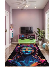 Colors Oyuncu Odası Halısı Kadife Kaymaz Pamuk Tabanlı Yıkanabilir Antibakteriyel Gamer