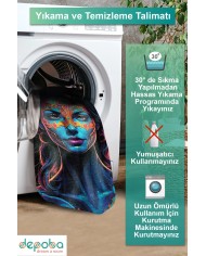 Colors Oyuncu Odası Halısı Kadife Kaymaz Pamuk Tabanlı Yıkanabilir Antibakteriyel Gamer