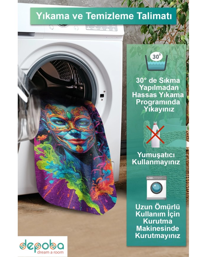 Drawe Oyuncu Odası Halısı Kadife Kaymaz Pamuk Tabanlı Yıkanabilir Antibakteriyel Gamer