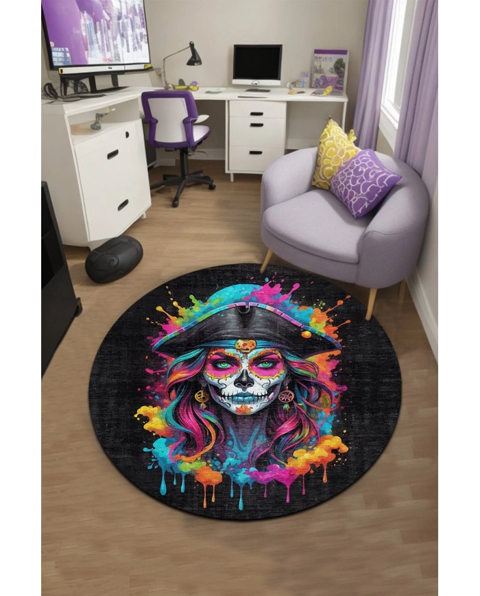 Mosai Oyuncu Odası Halısı Kadife Kaymaz Pamuk Tabanlı Yıkanabilir Antibakteriyel Gamer