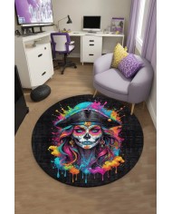 Mosai Oyuncu Odası Halısı Kadife Kaymaz Pamuk Tabanlı Yıkanabilir Antibakteriyel Gamer