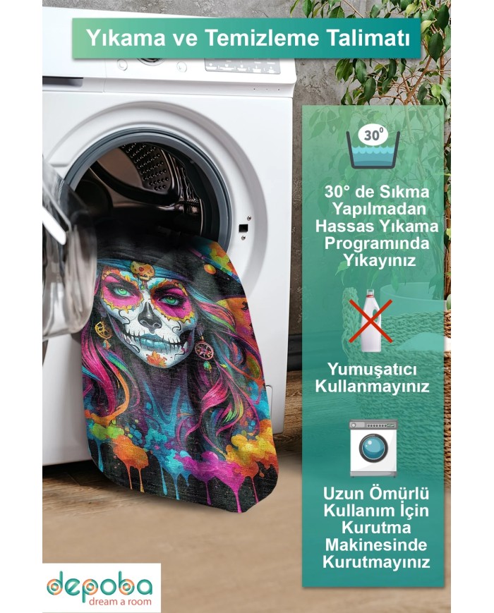 Mosai Oyuncu Odası Halısı Kadife Kaymaz Pamuk Tabanlı Yıkanabilir Antibakteriyel Gamer