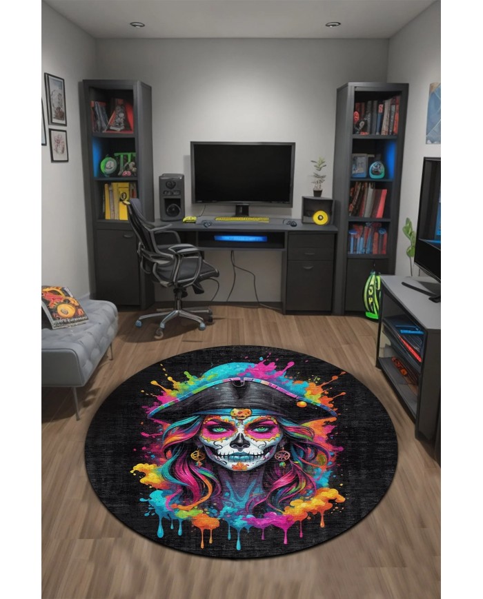 Mosai Oyuncu Odası Halısı Kadife Kaymaz Pamuk Tabanlı Yıkanabilir Antibakteriyel Gamer