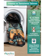 Ready Oyuncu Odası Halısı Kadife Kaymaz Pamuk Tabanlı Yıkanabilir Antibakteriyel Gamer