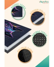 Tulen Oyuncu Odası Halısı Kadife Kaymaz Pamuk Tabanlı Yıkanabilir Antibakteriyel Gamer