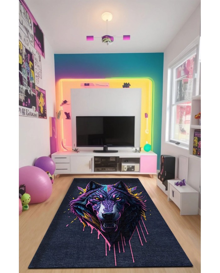 Tulen Oyuncu Odası Halısı Kadife Kaymaz Pamuk Tabanlı Yıkanabilir Antibakteriyel Gamer