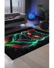 Zonar Oyuncu Odası Halısı Kadife Kaymaz Pamuk Tabanlı Yıkanabilir Antibakteriyel Gamer