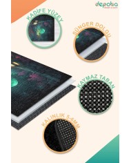 Chane Kadife Antibakteriyel Yıkanabilir Kaymaz Pamuk Tabanlı Yolluk