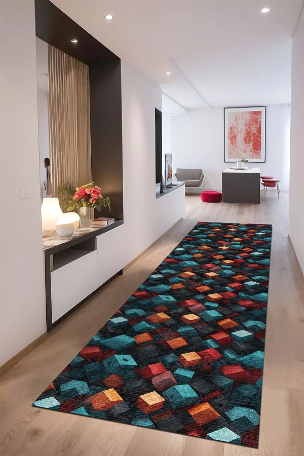 Puzs Kadife Antibakteriyel Yıkanabilir Kaymaz Pamuk Tabanlı Yolluk