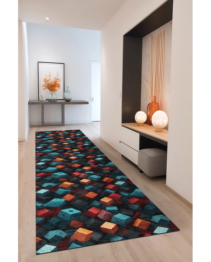 Puzs Kadife Antibakteriyel Yıkanabilir Kaymaz Pamuk Tabanlı Yolluk