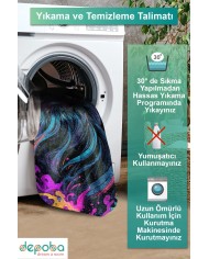 Samor Kadife Antibakteriyel Yıkanabilir Kaymaz Pamuk Tabanlı Yolluk