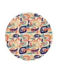 Coten Kadife Yıkanabilir Kaymaz Pamuk Tabanlı Antibakteriyel Yuvarlak Halı