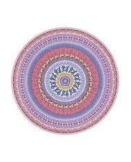 Yelva Kadife Yıkanabilir Kaymaz Pamuk Tabanlı Antibakteriyel Yuvarlak Halı