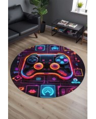 Gampe Oyuncu Odası Halısı Kadife Kaymaz Pamuk Tabanlı Yıkanabilir Antibakteriyel Gamer