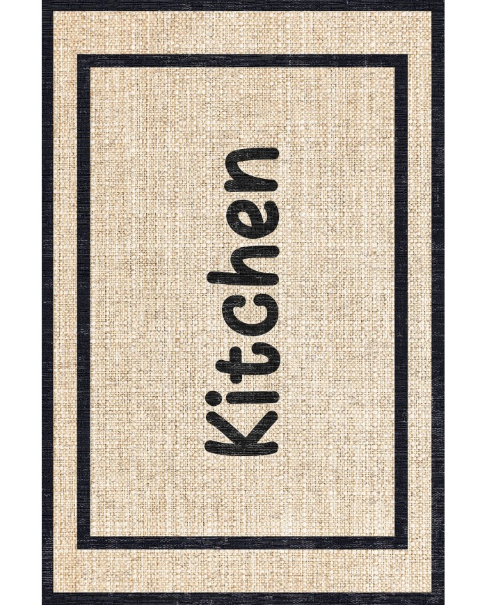 Henas Kadife Yıkanabilir Kaymaz Pamuk Tabanlı Antibakteriyel Mutfak Halısı