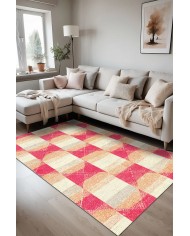 Alansa Kadife Yıkanabilir Kaymaz Pamuk Tabanlı Antibakteriyel Salon Halısı