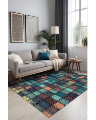 Vera Kadife Yıkanabilir Kaymaz Pamuk Tabanlı Antibakteriyel Salon Halısı