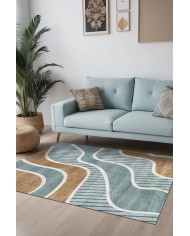 Tedan Kadife Yıkanabilir Kaymaz Pamuk Tabanlı Antibakteriyel Salon Halısı