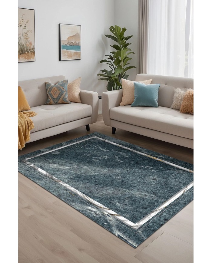 Setap Kadife Yıkanabilir Kaymaz Pamuk Tabanlı Antibakteriyel Salon Halısı