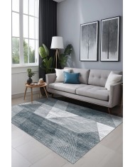 Nedla Kadife Yıkanabilir Kaymaz Pamuk Tabanlı Antibakteriyel Salon Halısı