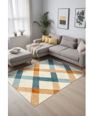 Nasem Kadife Yıkanabilir Kaymaz Pamuk Tabanlı Antibakteriyel Salon Halısı