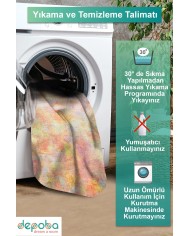 Kelas Kadife Yıkanabilir Kaymaz Pamuk Tabanlı Antibakteriyel Salon Halısı