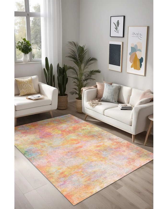 Kelas Kadife Yıkanabilir Kaymaz Pamuk Tabanlı Antibakteriyel Salon Halısı