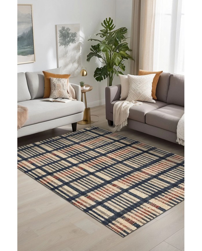 Camen Kadife Yıkanabilir Kaymaz Pamuk Tabanlı Antibakteriyel Salon Halısı